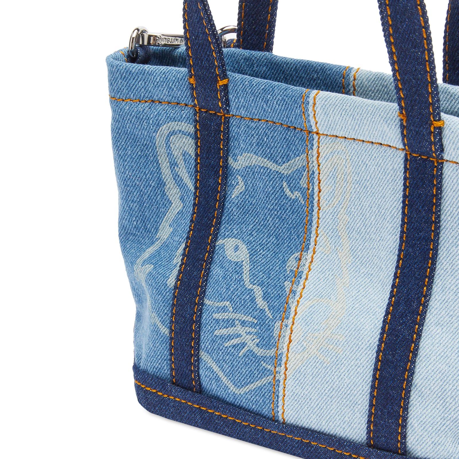 Fox Head Weekender Shopper Bag - Maison Kitsune - Denim - Bl