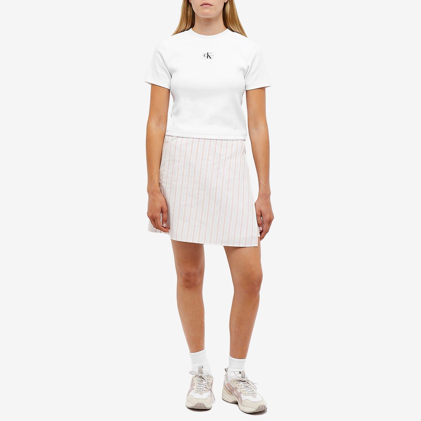 Calvin Klein T-shirt | Rib Lyst in Badge White