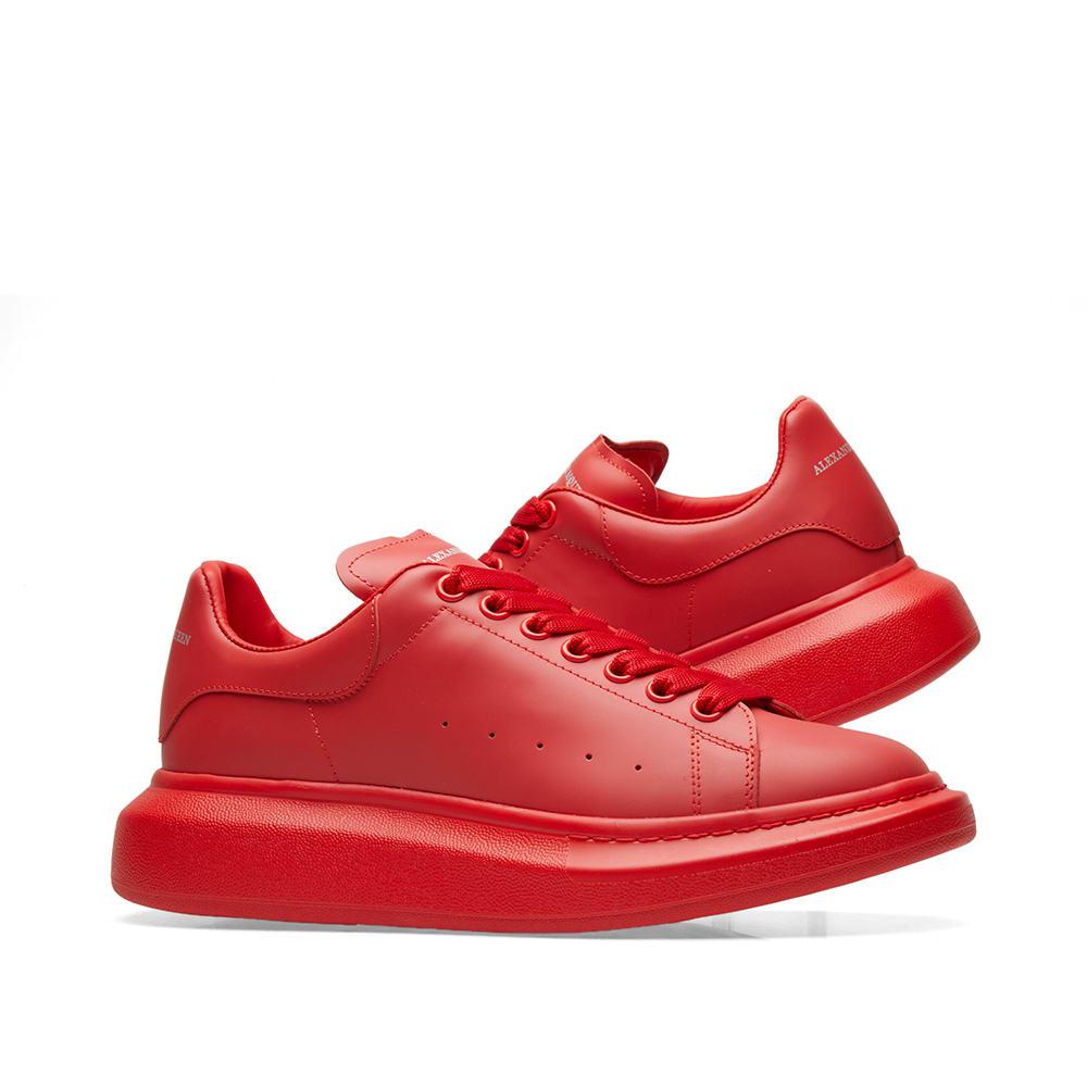 all red alexander mcqueen sneakers
