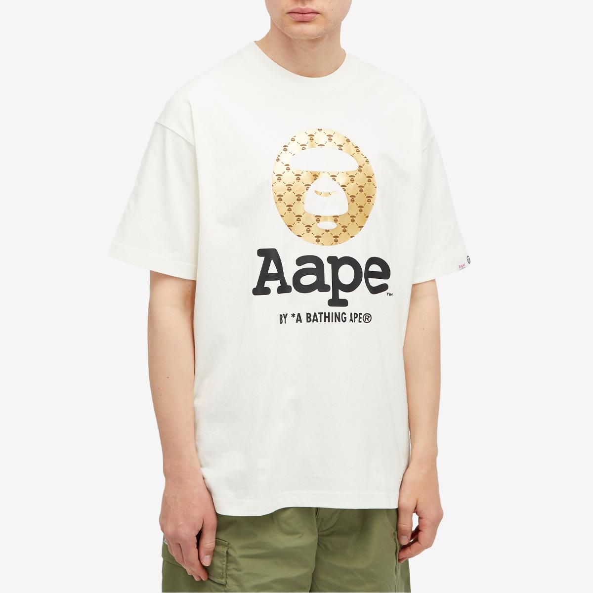Aape By A Bathing Ape Aape Monogram Moonface T-Shirt in