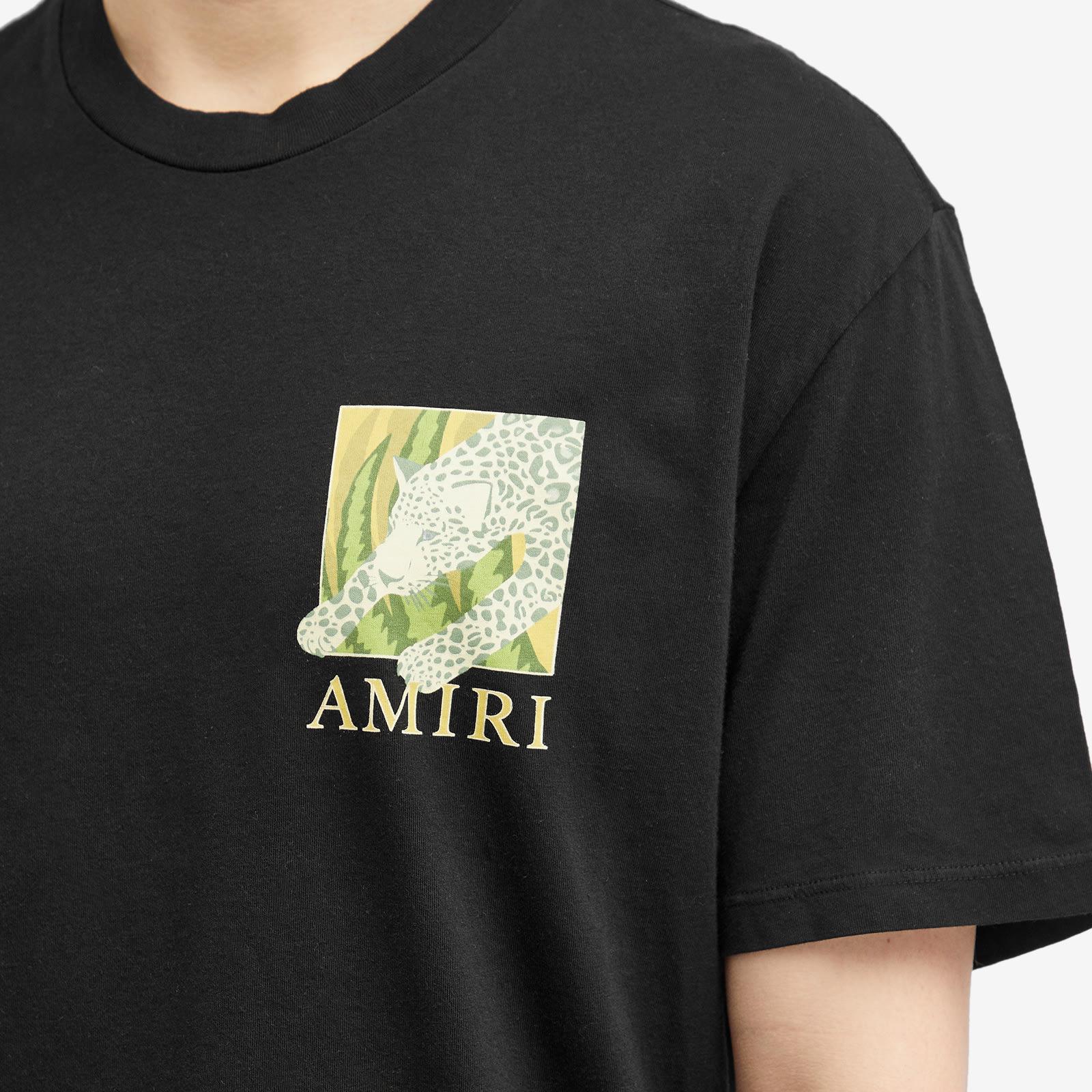 Amiri Leopard T-Shirt in Black for Men | Lyst