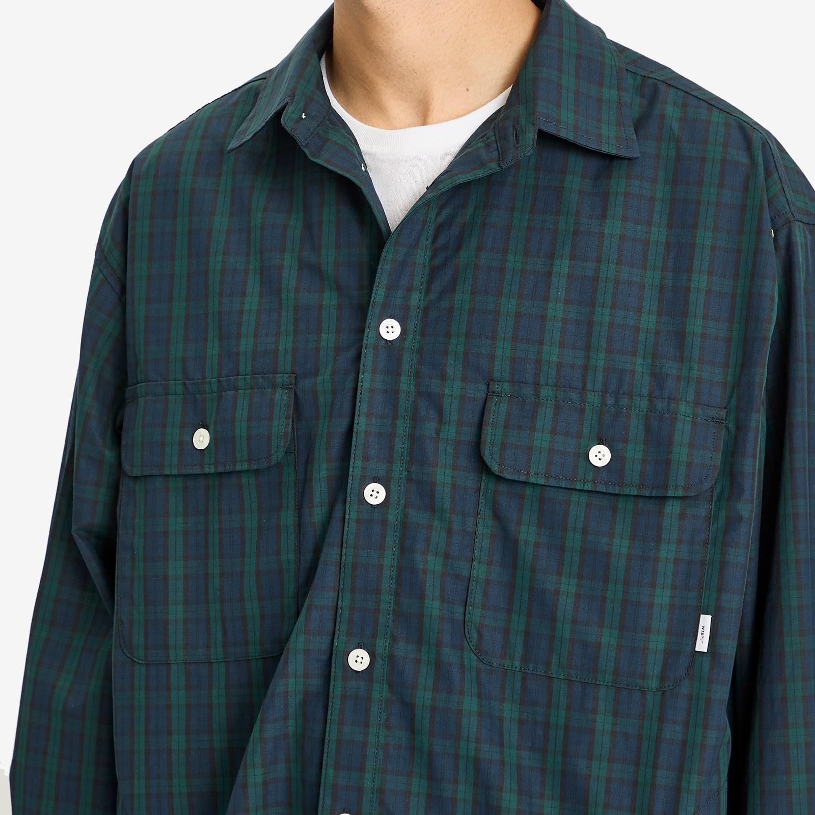 WTAPS Broadcloth Watch Check Shirt in Blue for Men | Lyst