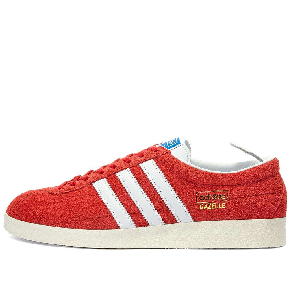 adidas Gazelle Vintage Shoes Scarlet Cloud White Gold Metallic in Red for  Men | Lyst