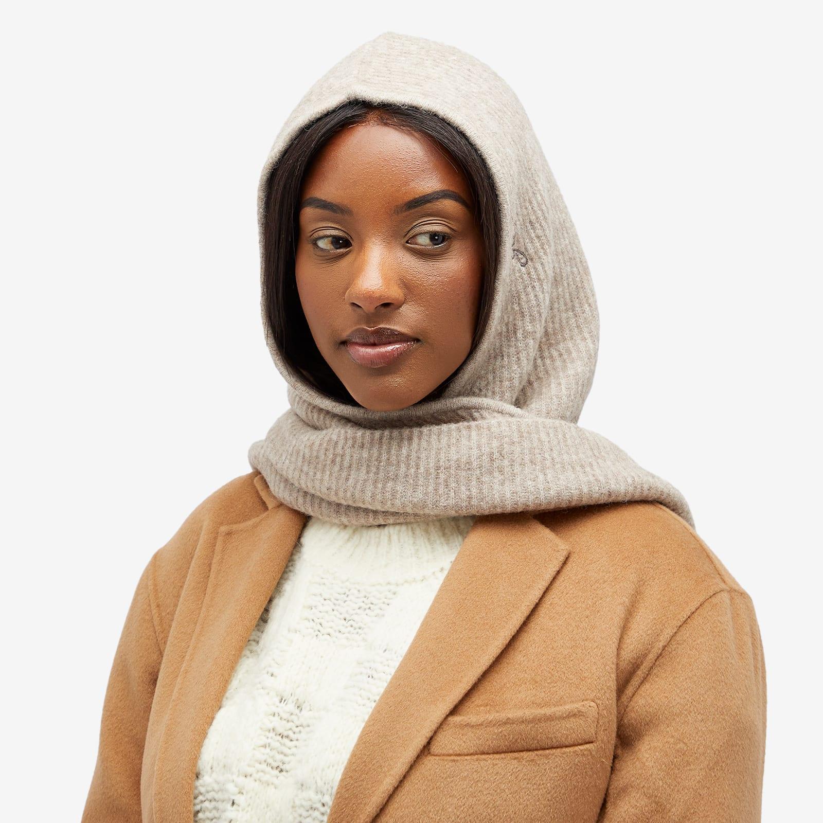 Ganni Soft Wool Balaclava in Natural | Lyst