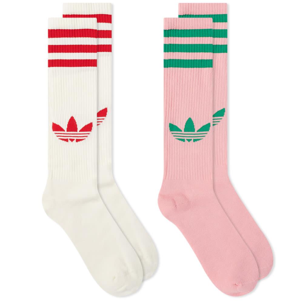 adidas Adicolor 70s Knee Sock in Pink | Lyst