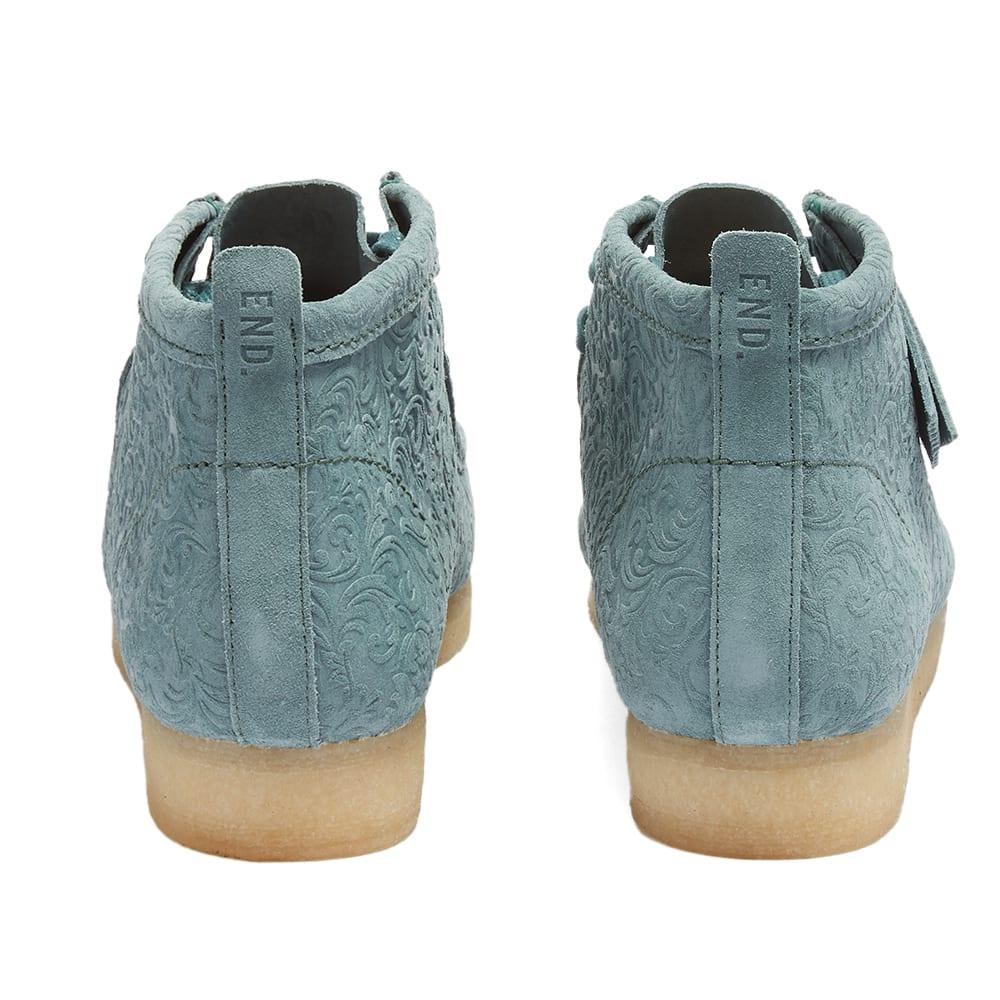 Clarks End. X Oxford Flowers Wallabee Boot in Blue for Men | Lyst