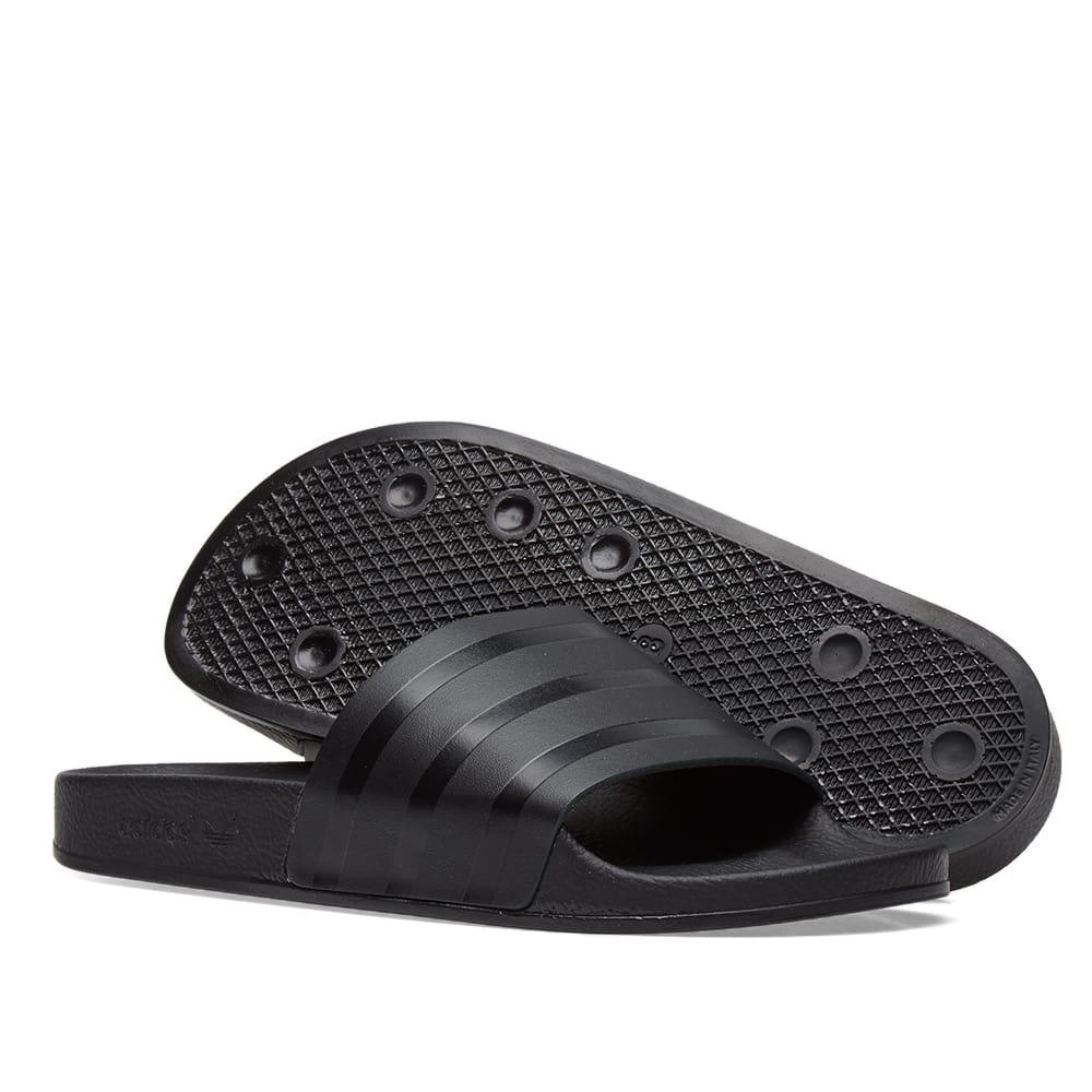 adidas black adilette slides