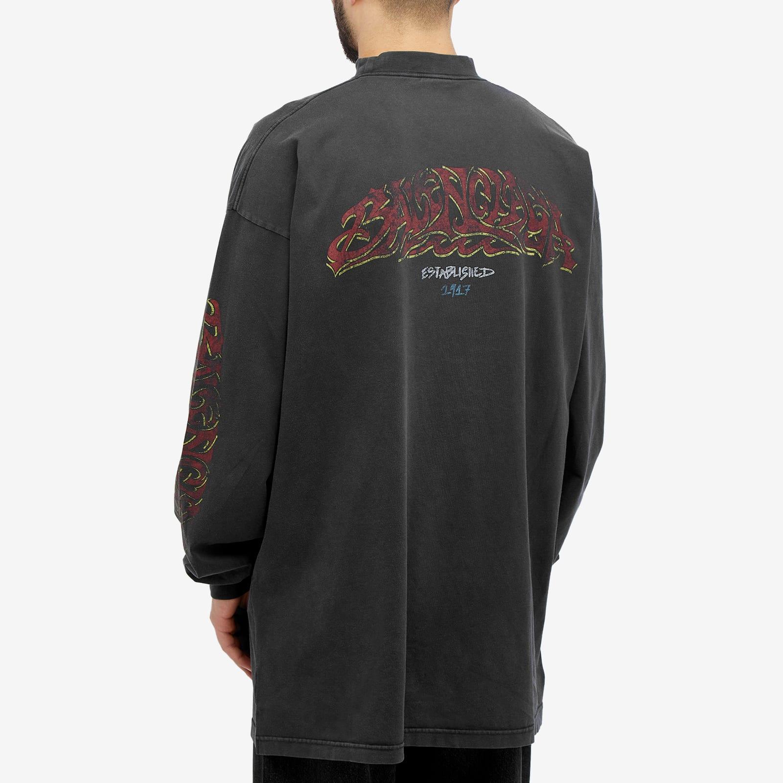 Balenciaga Offshore Vintage Longsleeve T-Shirt in Gray for