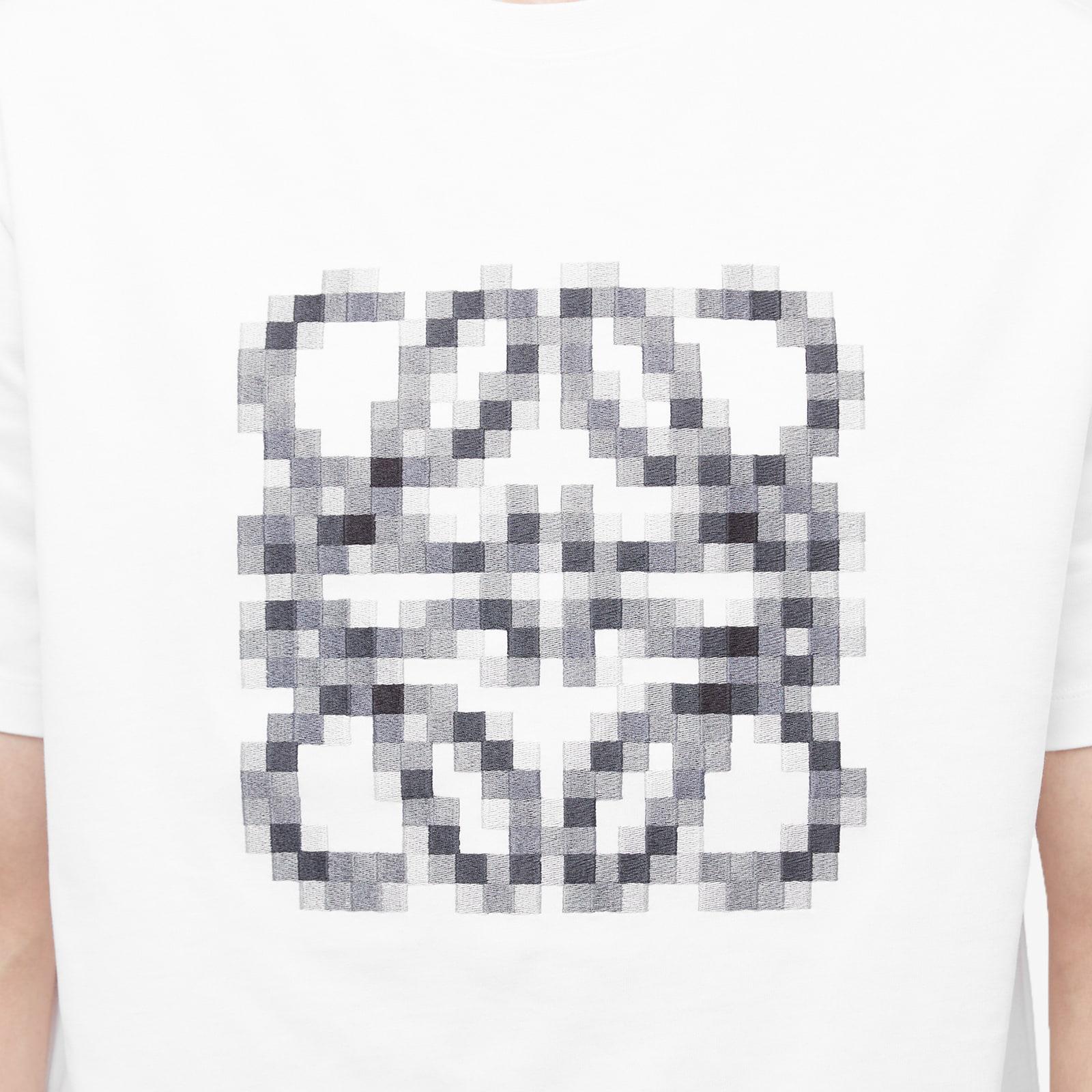 Loewe Men's Anagram Pixelated T-Shirt in White, Size L | End Clothing
