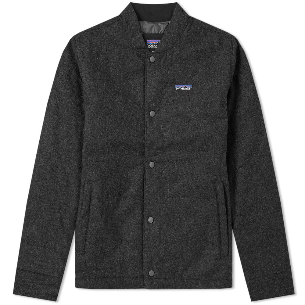 patagonia men's recycled wool bomber jacket