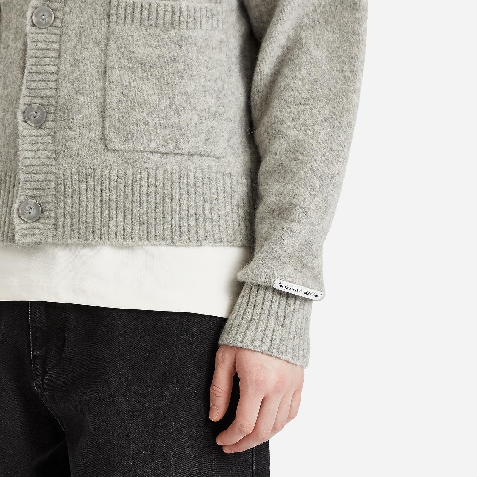 About Blank Mohair Knitted Logo Cardigan in Gray for Men | Lyst