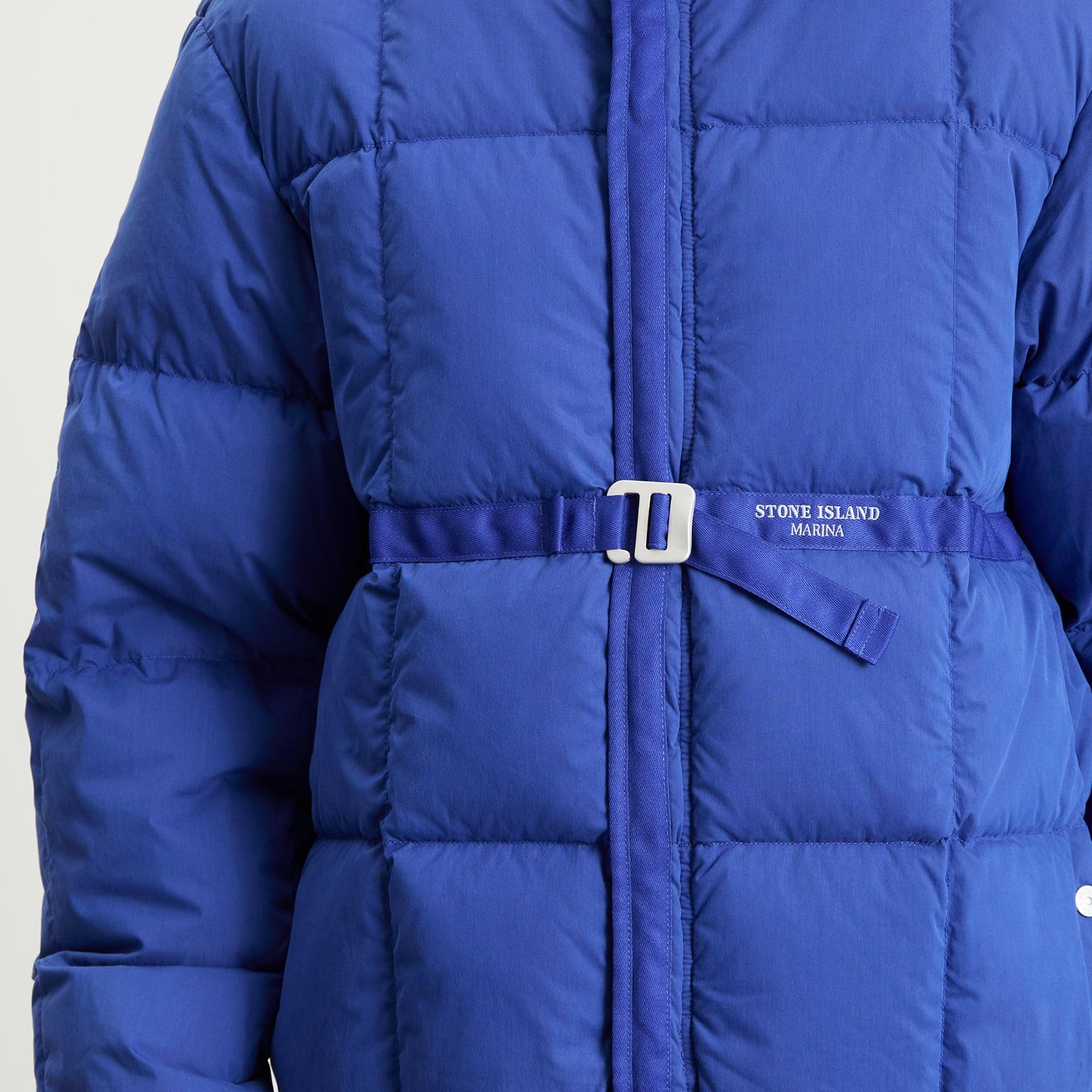 Stone Island Marina Cotton Nylon Tela Down Jacket in Blue for Men