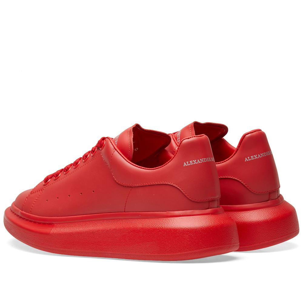Alexander McQueen Red Oversized Sneakers for Men Lyst