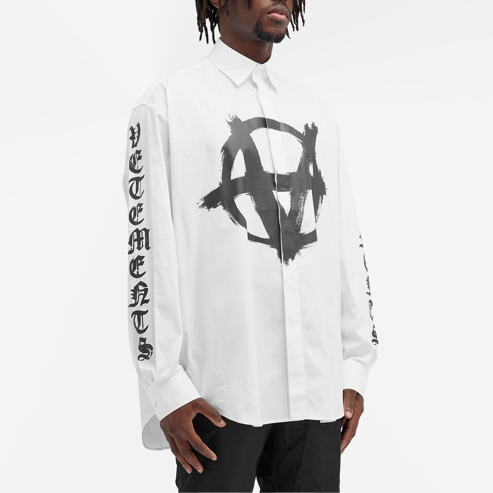 Vetements Double Anarchy Shirt in White for Men | Lyst