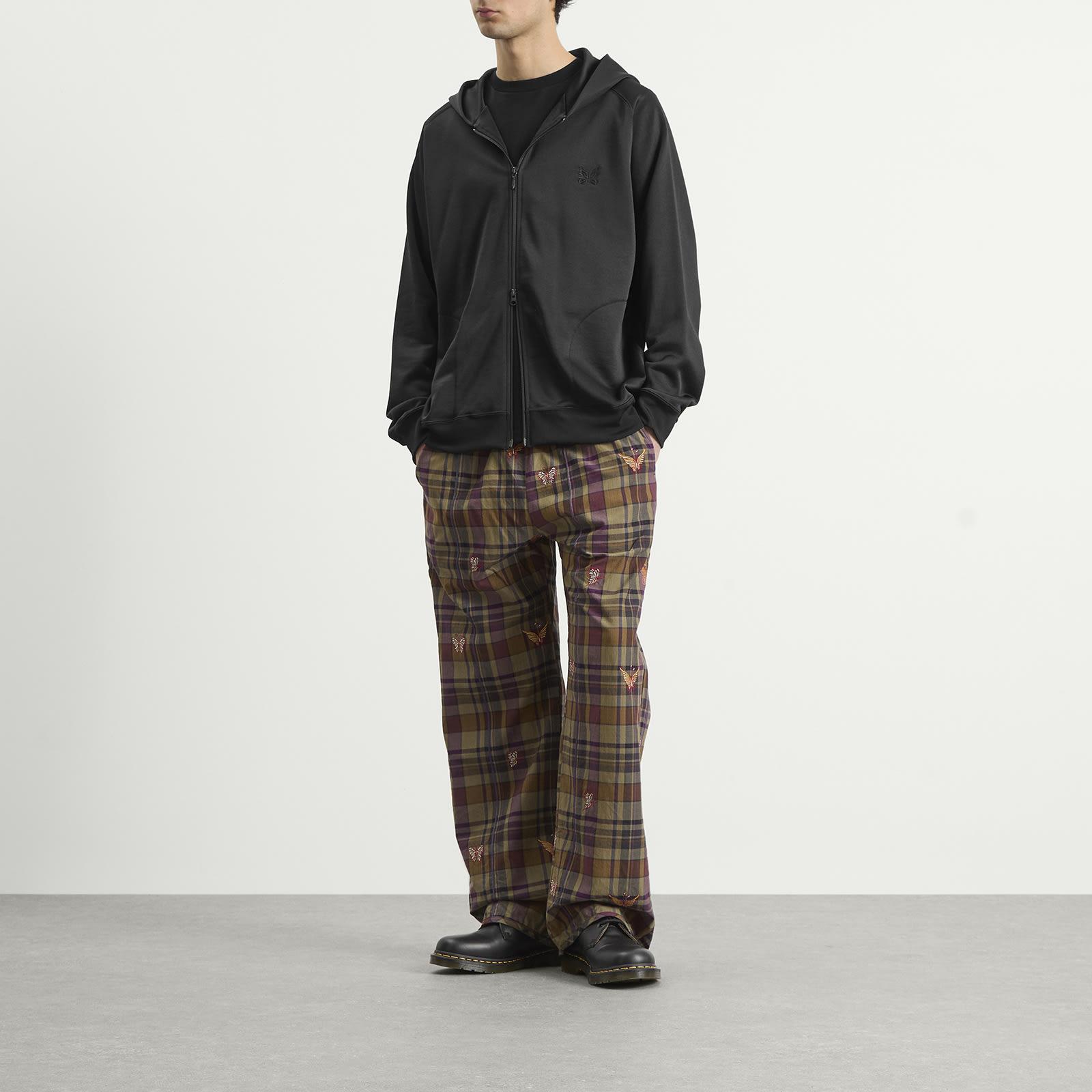 Needles Bright Jersey Zip Hoodie in Black for Men | Lyst UK