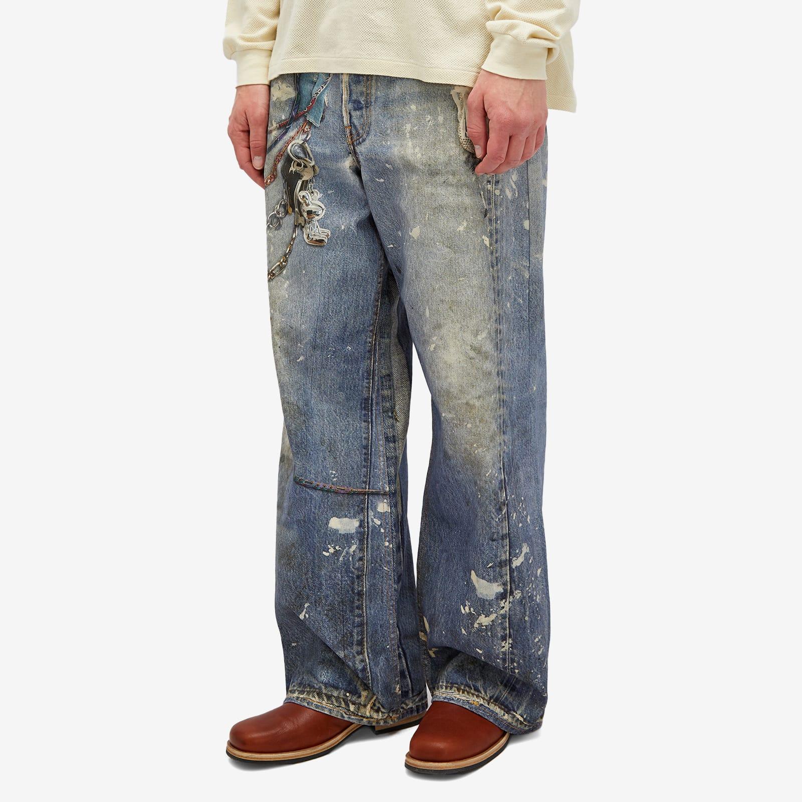 Acne Studios 1981 Trompe L'Oeil Keychains Jeans in Blue for Men | Lyst