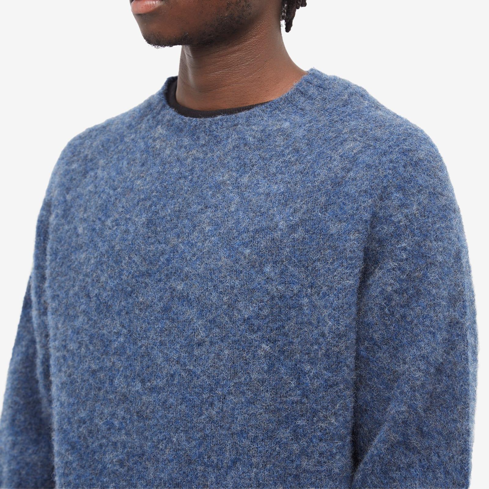 Jamieson's : Brushed Wool Crewneck Knit : Ice Blue