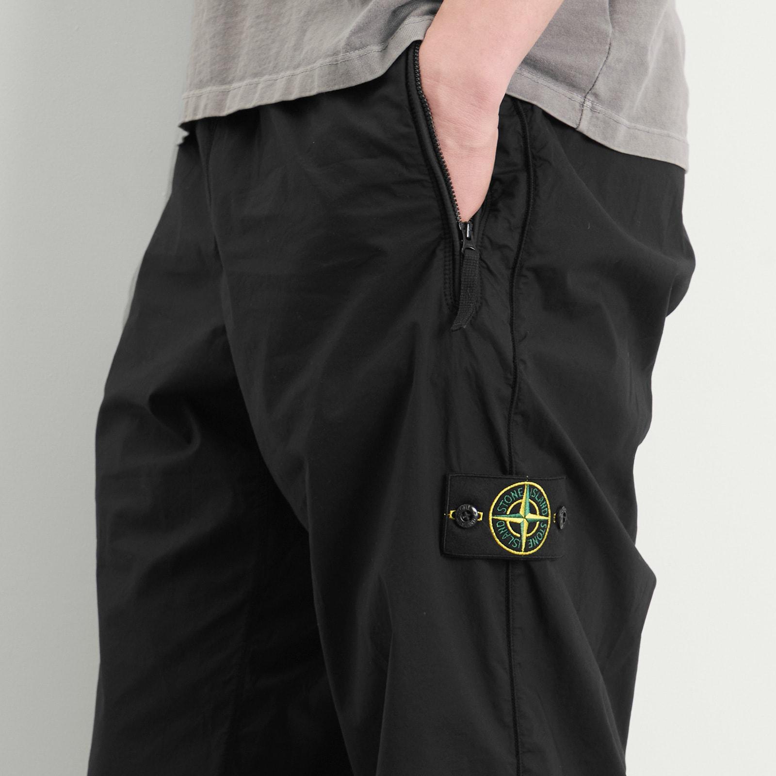 Stone Island Tela Paracadute Trousers in Black for Men | Lyst