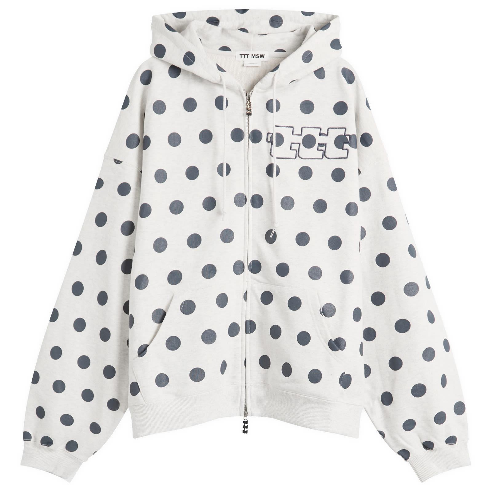 TTT MSW Dot Logo Zip Hoodie in Grey for Men | Lyst Canada