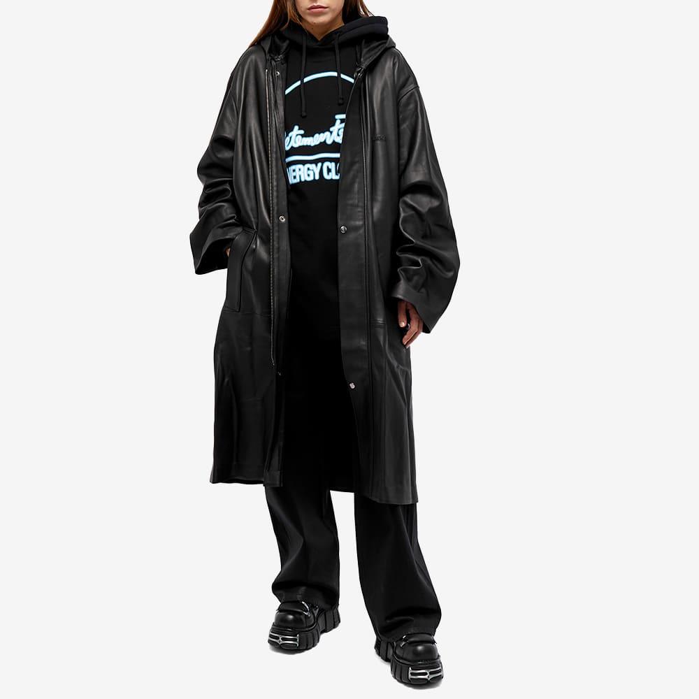 Vetements Leather Raincoat in Black | Lyst