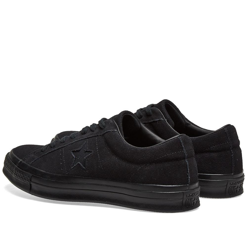 converse one star mono black