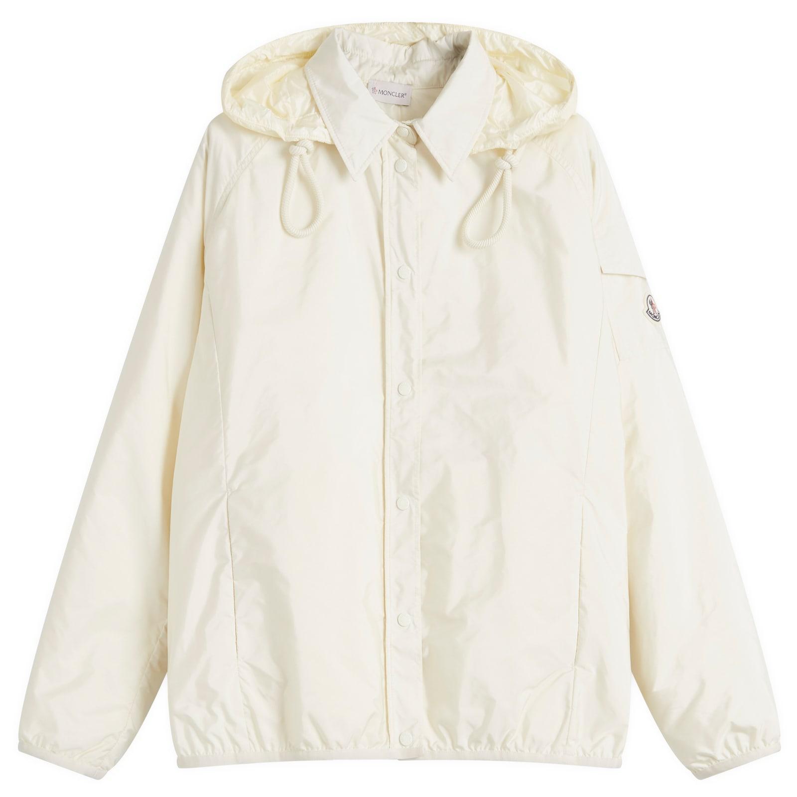 Moncler Lightweight Nylon Shirt Jacket in White | Lyst