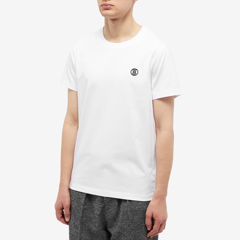 Burberry Parker Tb Circle Logo T-shirt in White for Men | Lyst
