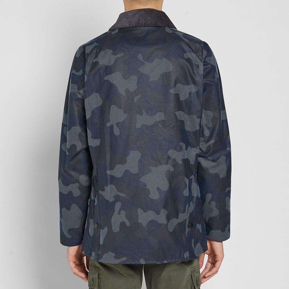 Barbour Heritage Waxed Camo Sl Bedale Jacket in Blue for Men Lyst