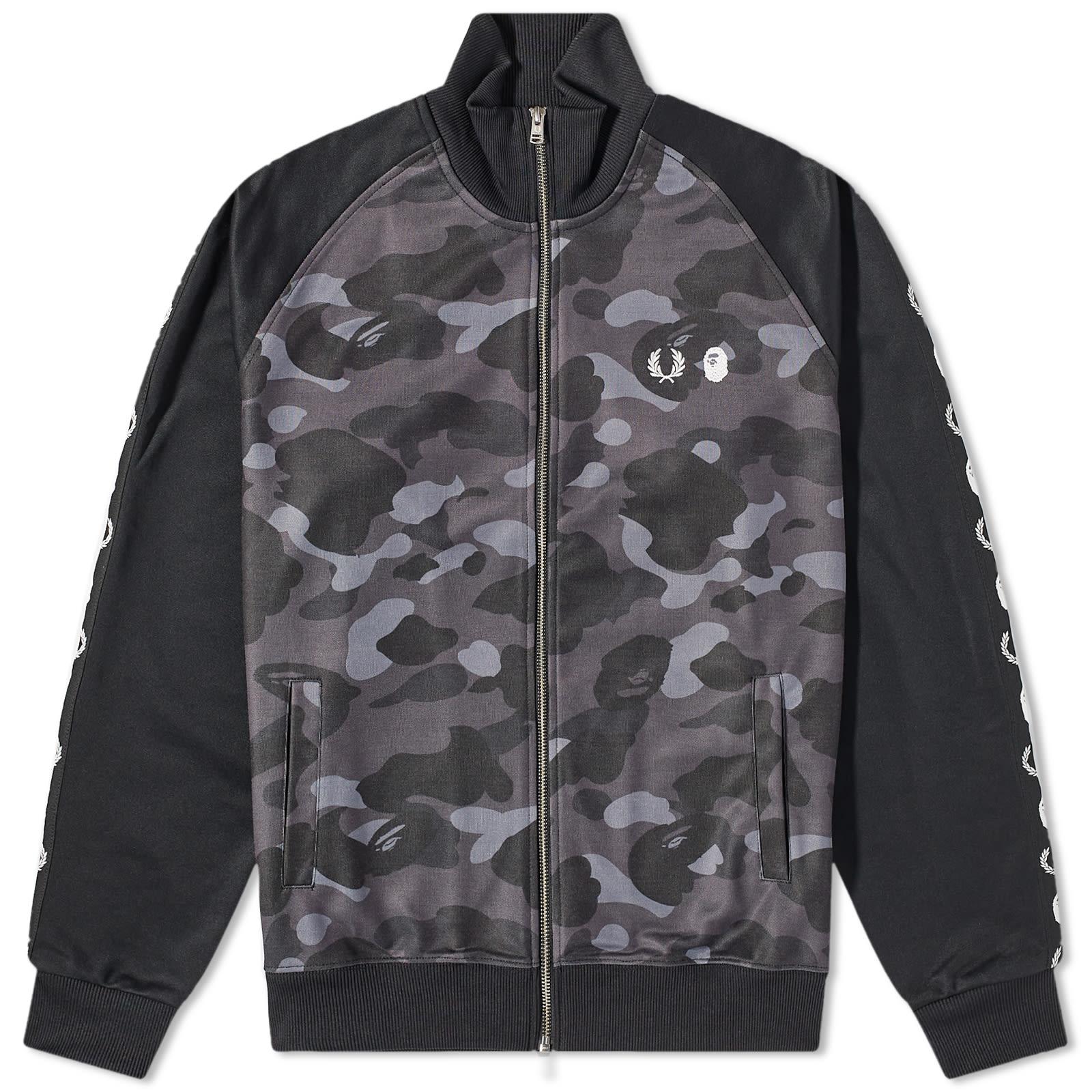 Fred Perry X Bape Camo Track Jacket in Grey for Men | Lyst Canada