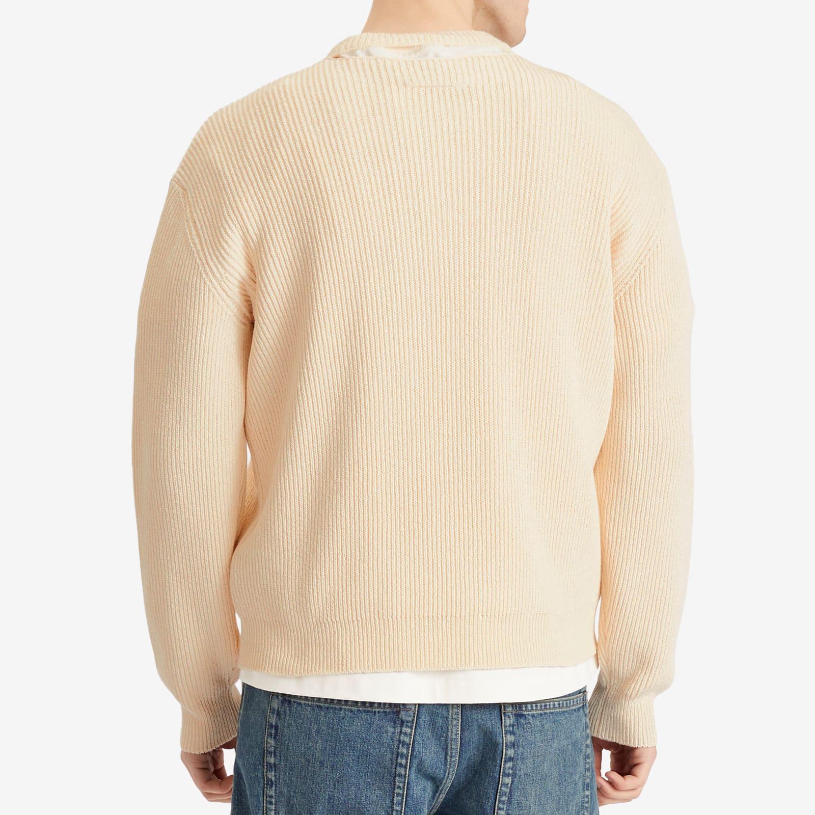 Maison Margiela Logo Knit in Natural for Men | Lyst