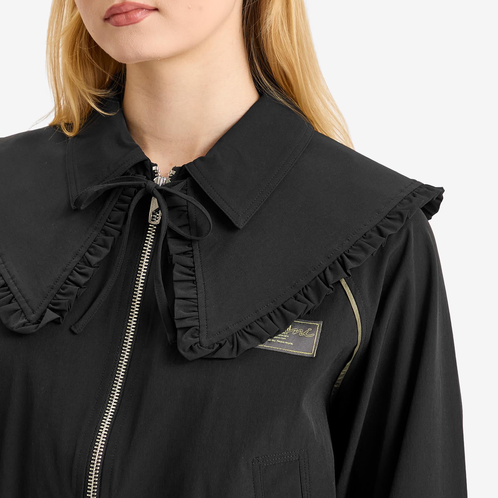 ジャケット GANNI Stretch Shell Jacket Black Stretch Shell Tracksuit Jacket | GANNI PL