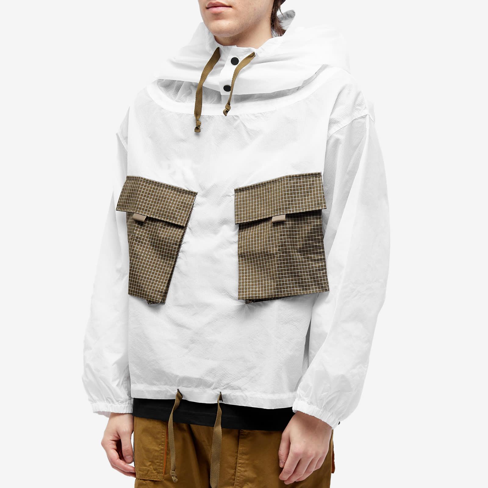 Translucent Military Smock Jacket - White – Brain Dead