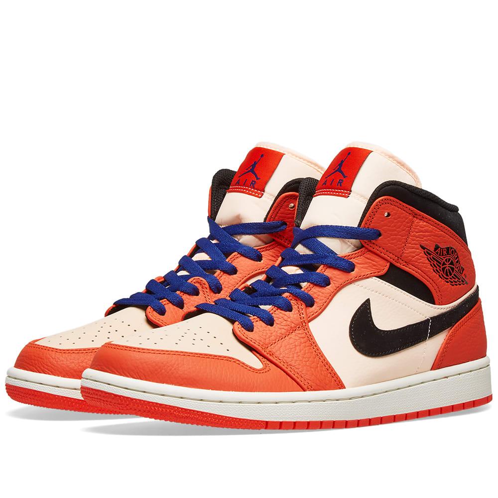 Nike Air Jordan 1 Mid Se in Orange for Men | Lyst UK