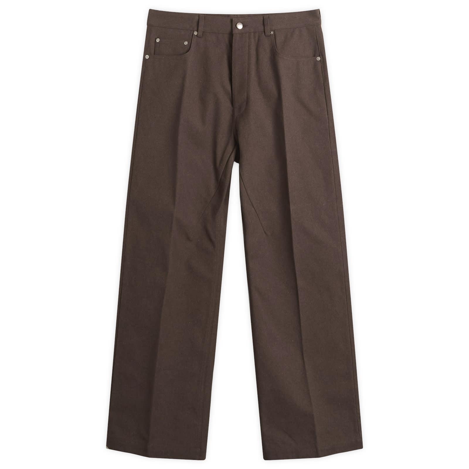 Rick Owens Whipcord Geth Jeans in Brown for Men | Lyst