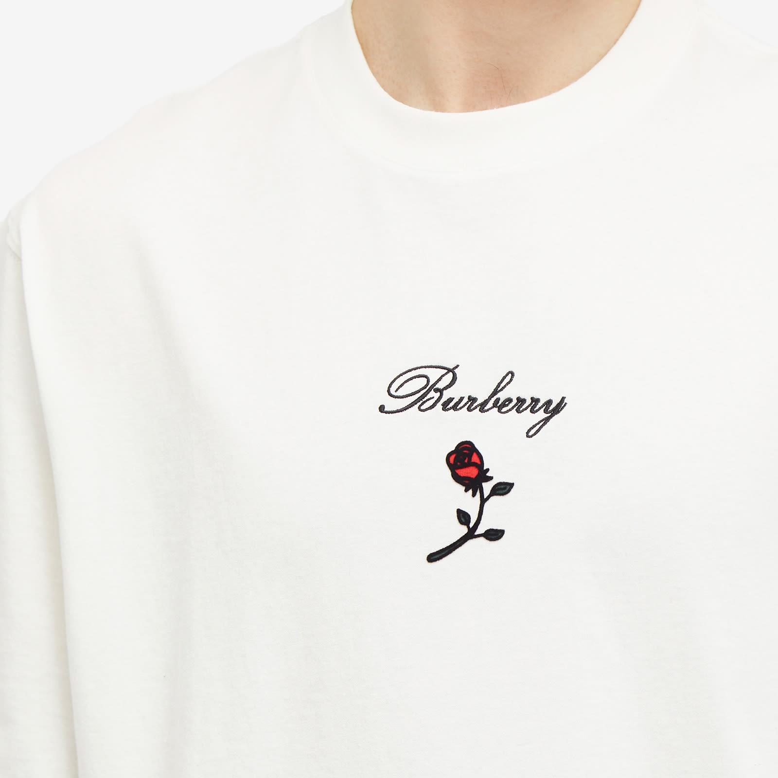 Burberry Rose Logo T-Shirt in White for Men | Lyst