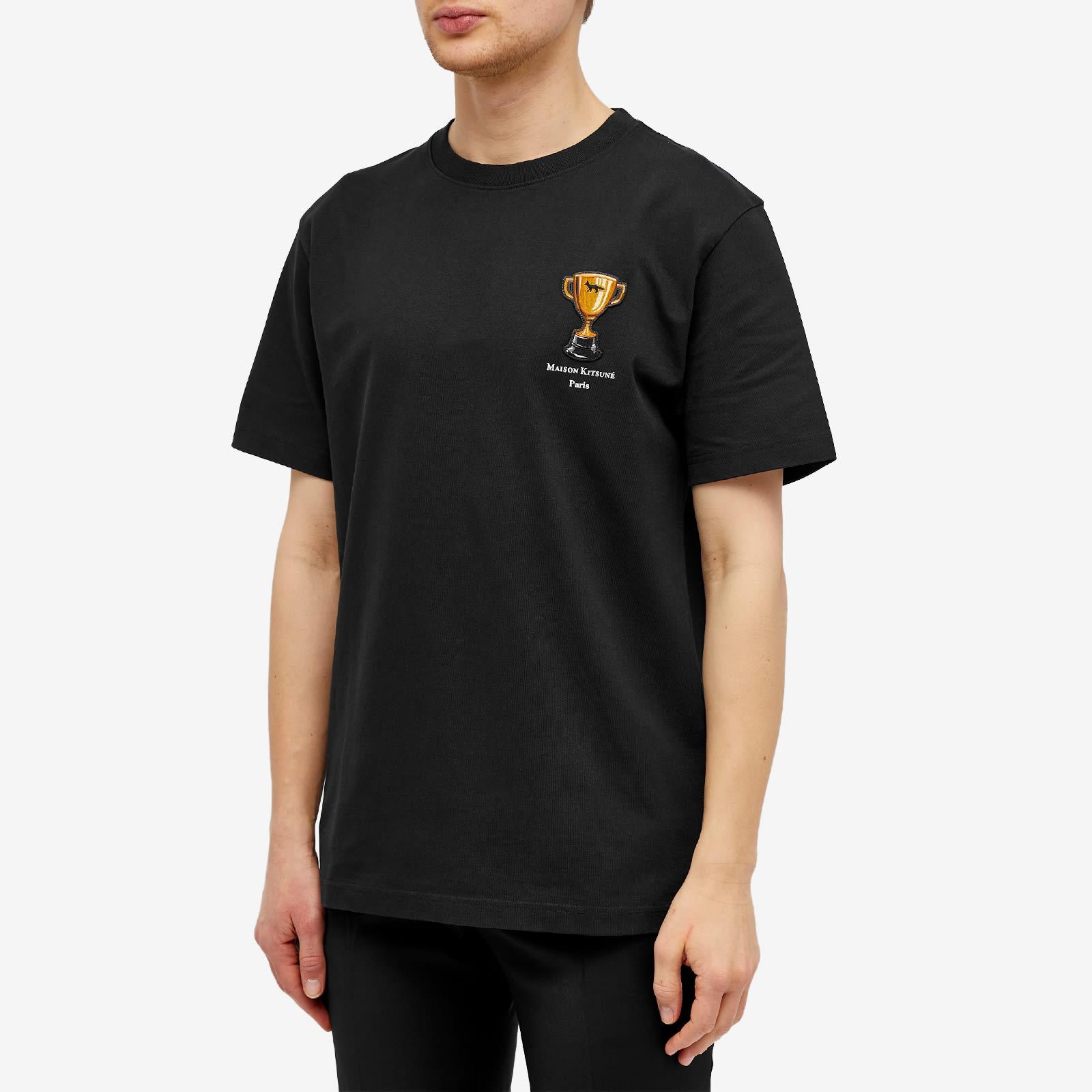 Maison Kitsuné Trophy Comfort T-shirt in Black for Men | Lyst