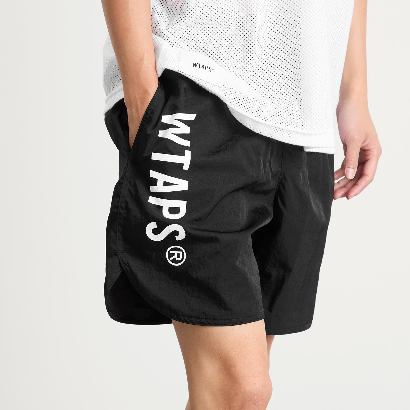 WTAPS Nylon Logo Shorts in Black for Men | Lyst