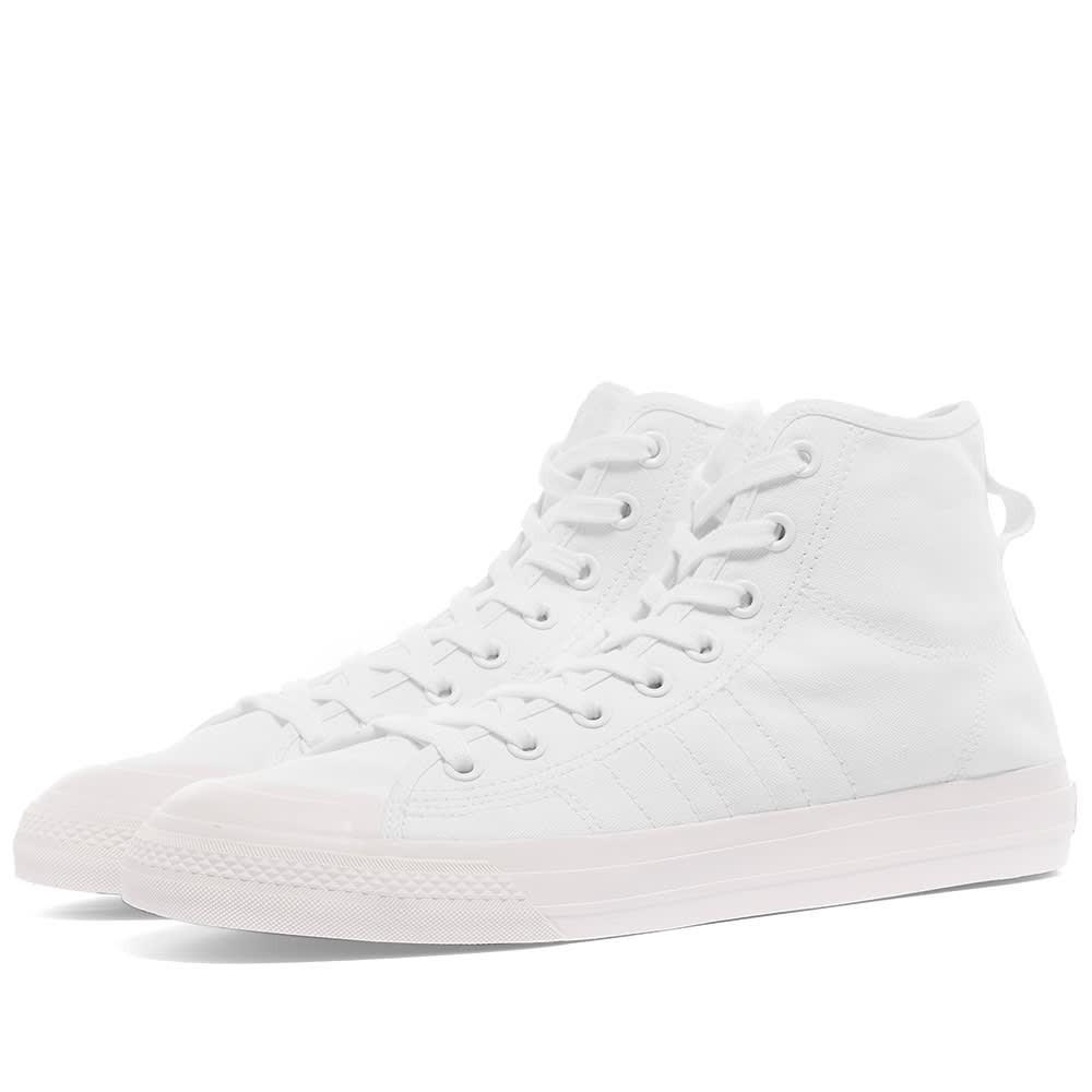 adidas Nizza Rf Hi Top Trainers in White for Men | Lyst