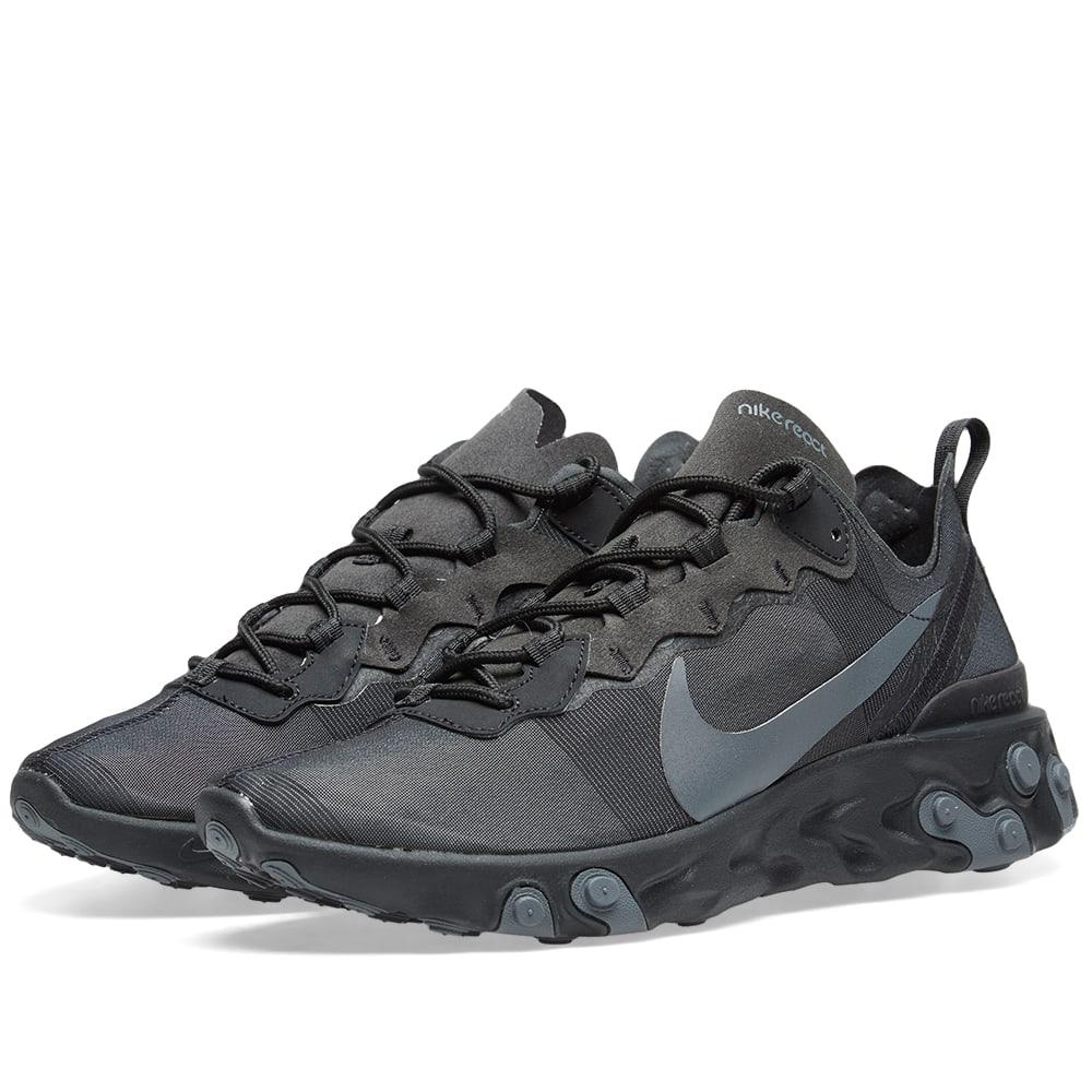 mens nike react element black