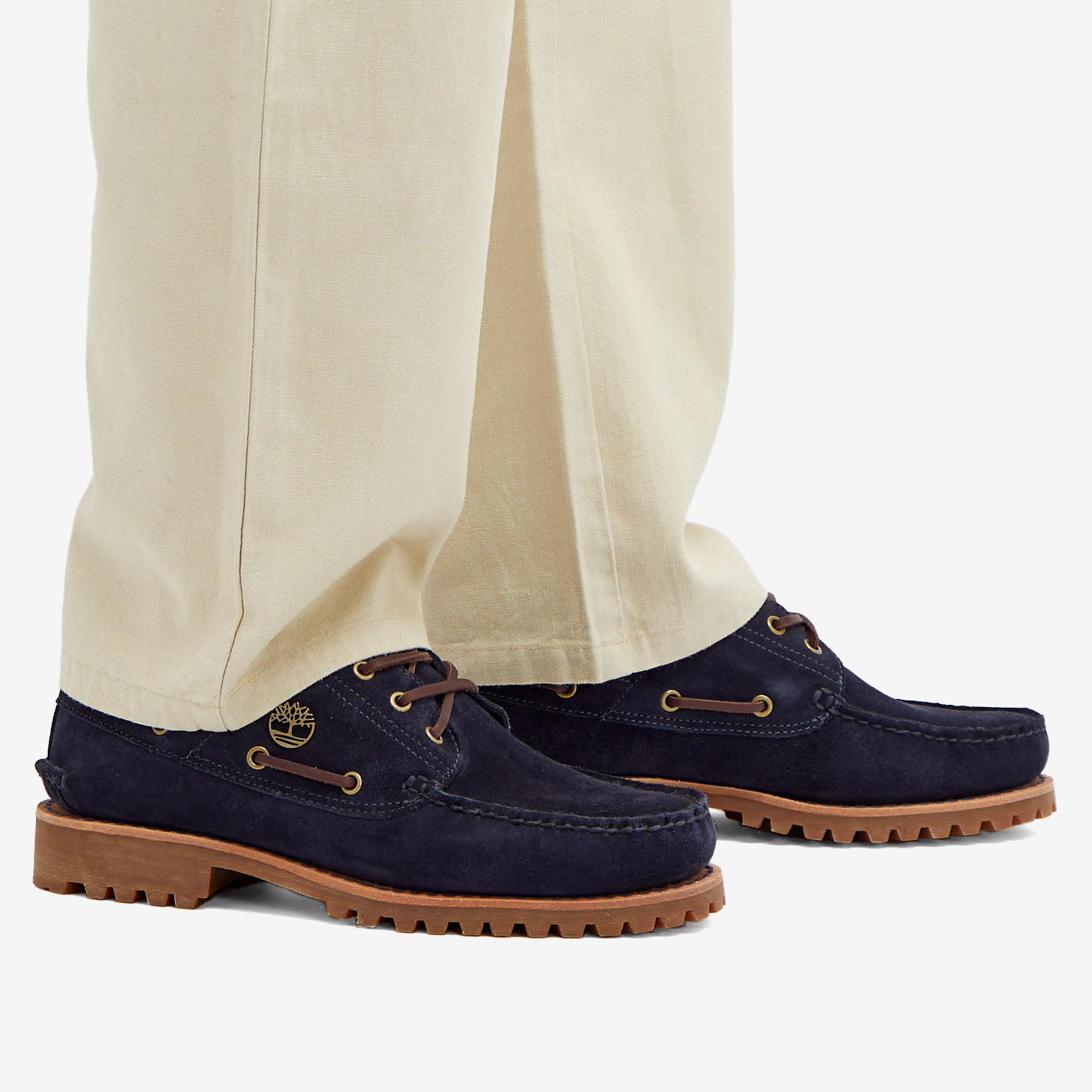 Timberland Authentic 3 Eye Classic Lug Shoe in Blue for Men | Lyst UK