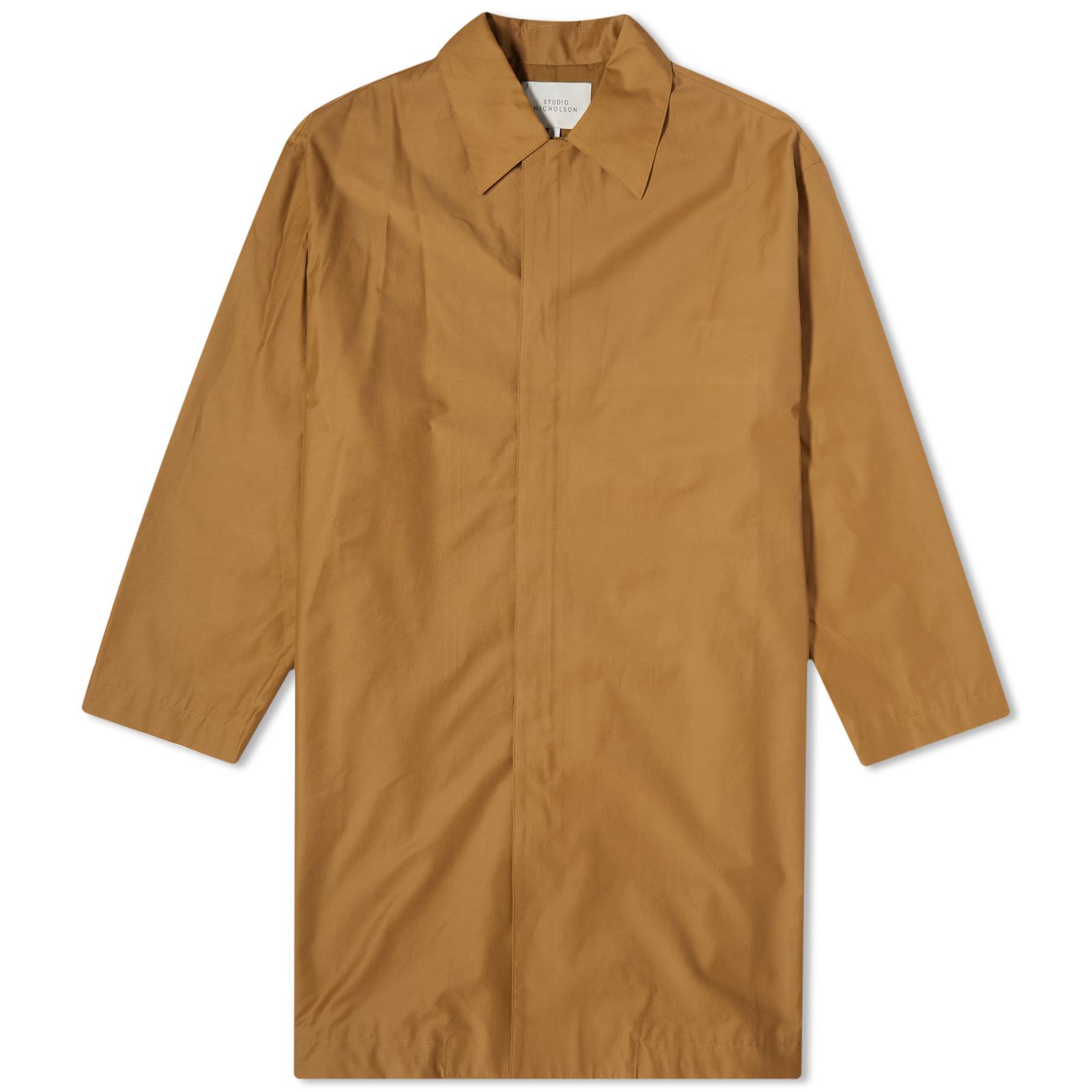 Studio Nicholson Drive Technical Car Coat in Brown for Men | Lyst