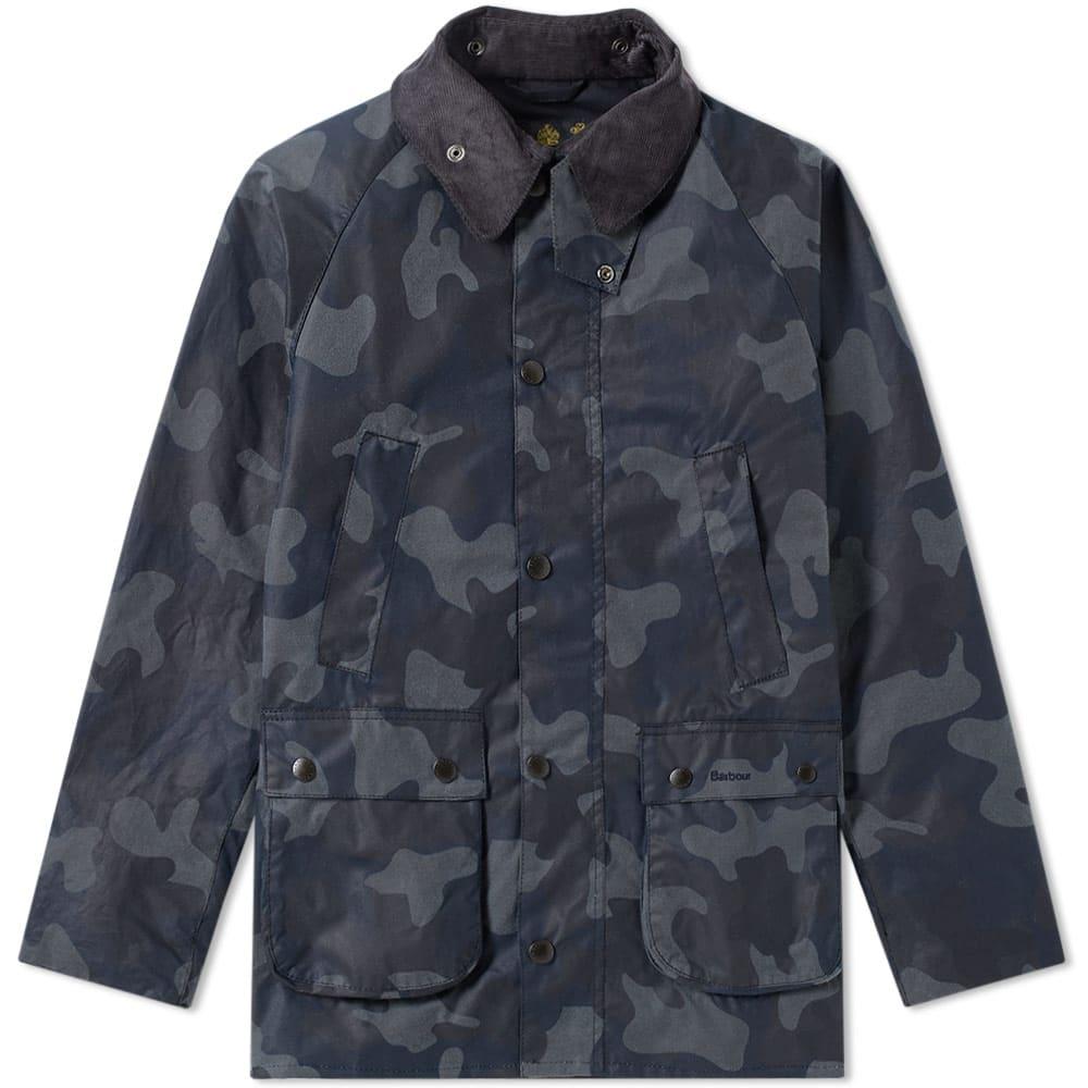 Barbour Heritage Waxed Camo Sl Bedale Jacket in Blue for Men Lyst