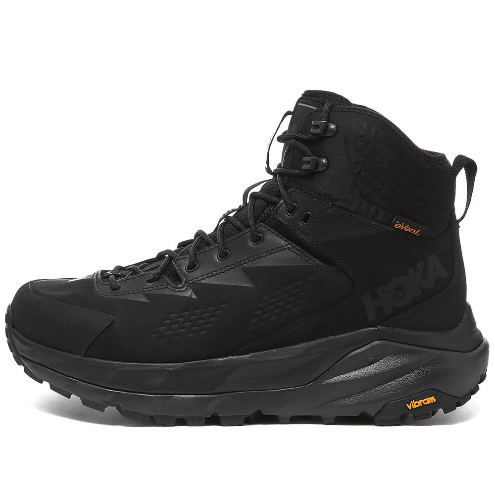 Hoka One One Leather Hoka Kaha Boot in Black for Men - Lyst