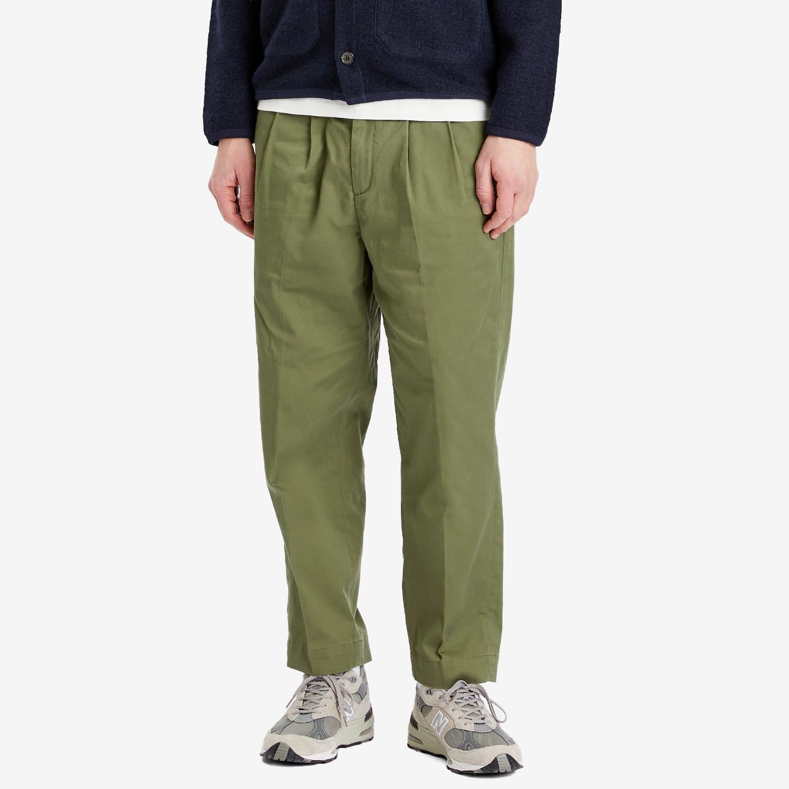 Barbour Ted Relaxed Fit Chino Trousers in Green for Men | Lyst UK