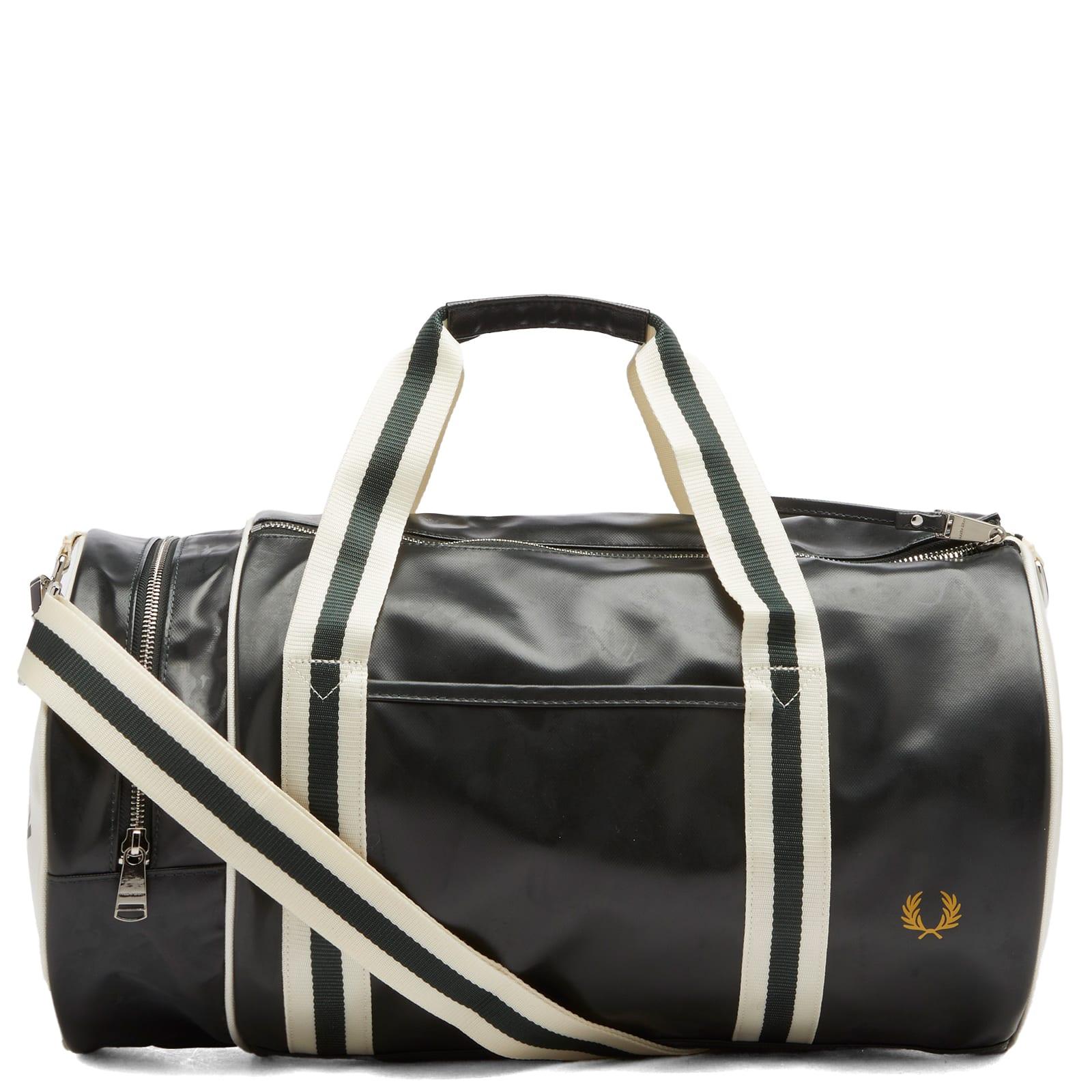 Saco de compras FRED PERRY Classic Large Barrel Bag Black/ Ecru