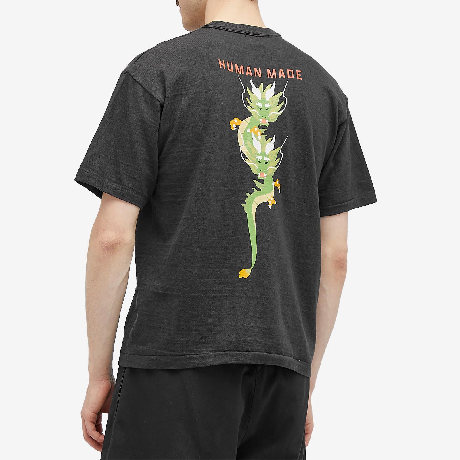 Human Made Dragon Back Print T-Shirt in Black for Men | Lyst