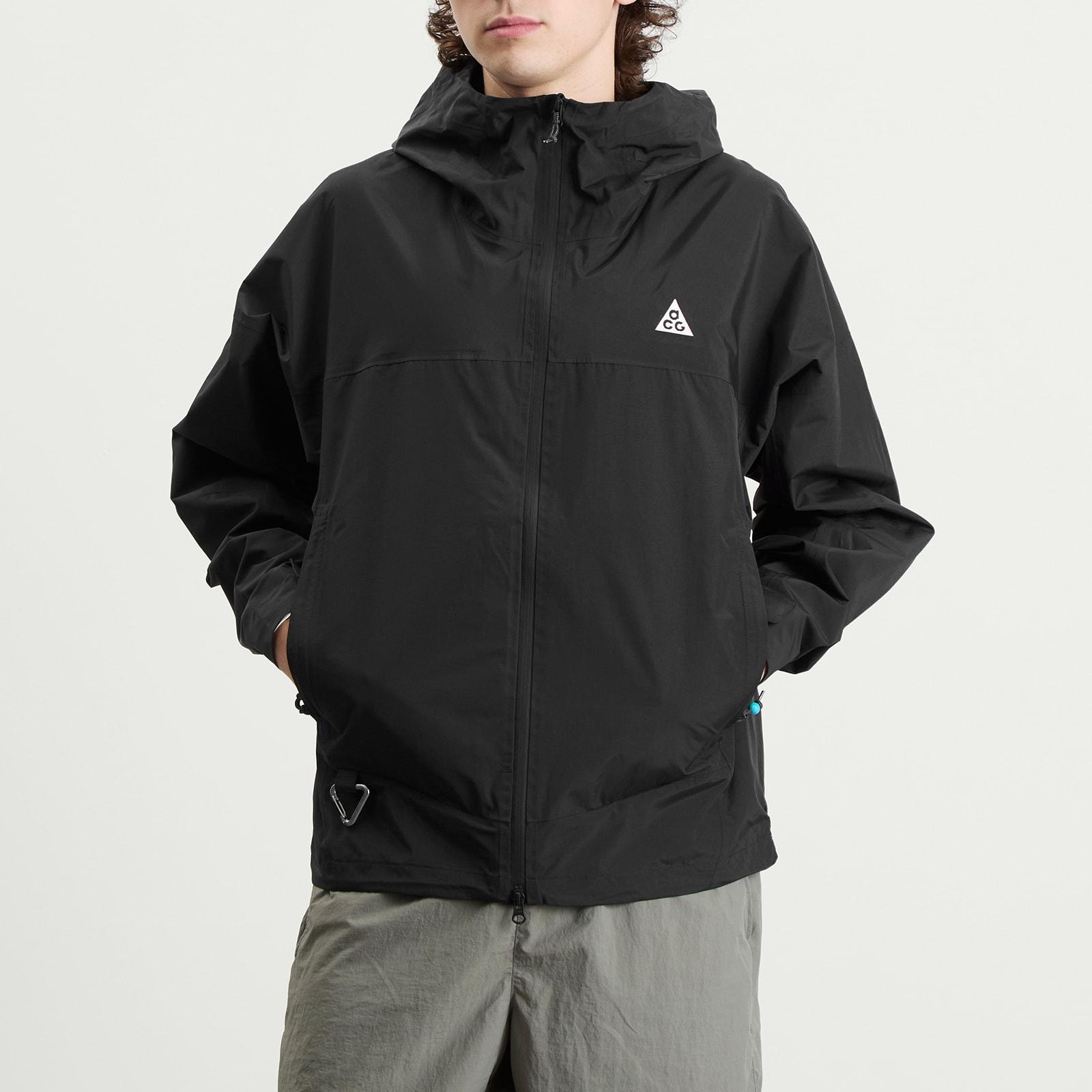 031160 NIKE ACG ナイロン ジップ ジャケット M ブラック NIKE ACG GORE-TEX ジャケット M ブラック 防水 ナイキ - メルカリ