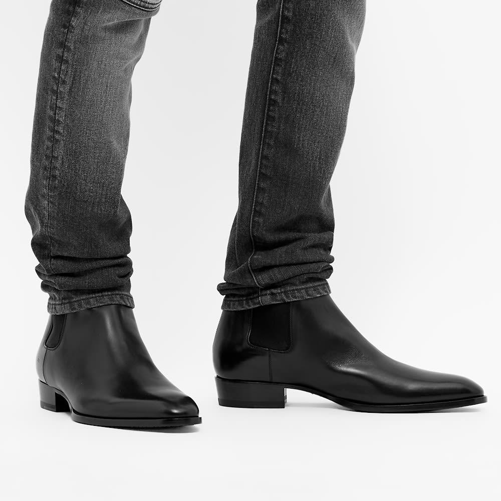 Saint Laurent Wyatt Leather Chelsea Boots in Black Leather (Black) for Men  - Save 41% | Lyst