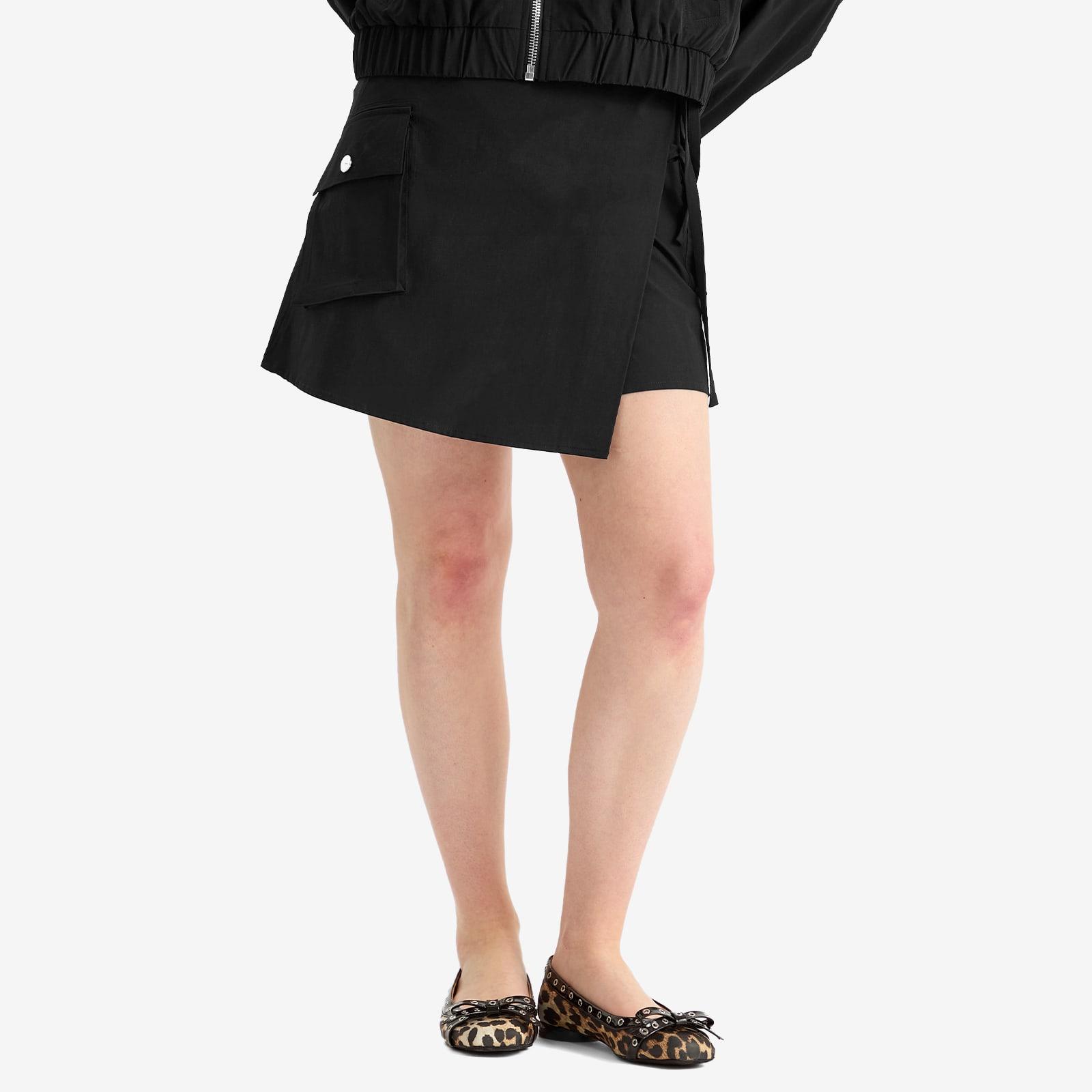 ミニスカート GANNI Stretch Shell Wrap Mini Skirt Ganni Stretch Shell Wrap Mini Skirt Presented By End in