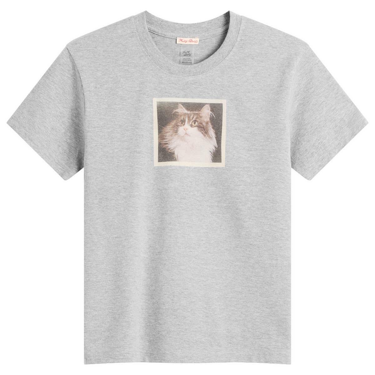 Fruity Booty Cat T-Shirt in Gray | Lyst